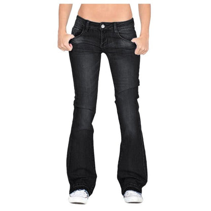 Funki Findz | Pants | Women's Flare Jeans | Mid Waist Bell Jeans