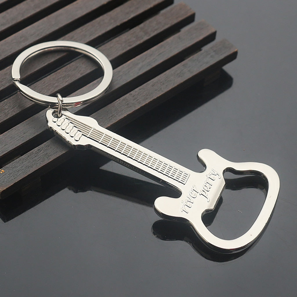 Funki Findz | Keychains | Novelty Guitar Shaped Bottle Opener
