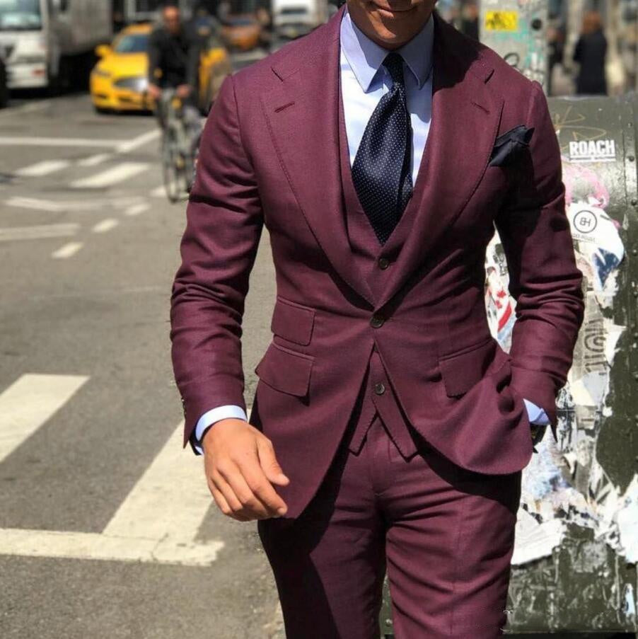 Funki Findz | Suits | Men's 3 Pcs Slim Fit Formal Wedding Suits