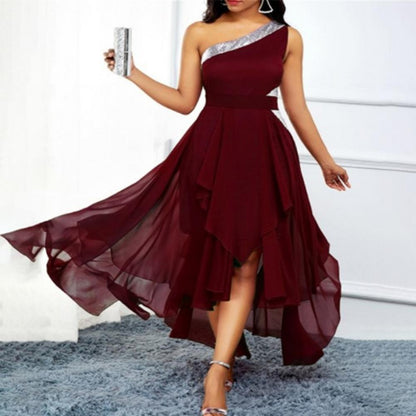 Funki Findz | Dresses | Women's One Shoulder Chic Party Dress