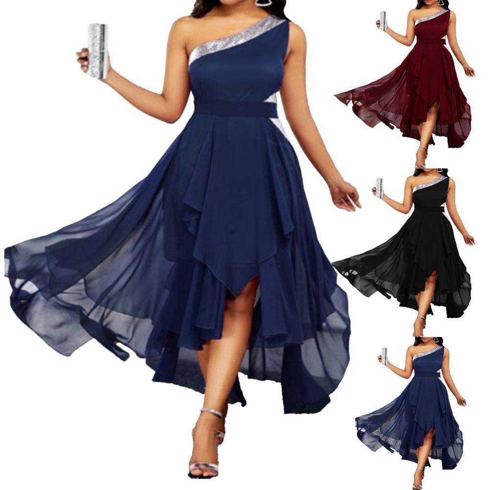 Funki Findz | Dresses | Women's One Shoulder Chic Party Dress