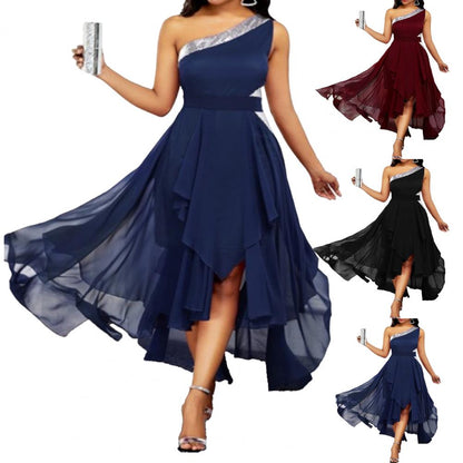 Funki Findz | Dresses | Women's One Shoulder Chic Party Dress
