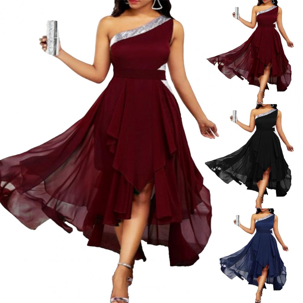 Funki Findz | Dresses | Women's One Shoulder Chic Party Dress