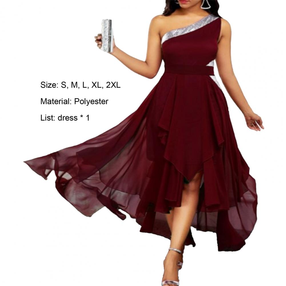 Funki Findz | Dresses | Women's One Shoulder Chic Party Dress
