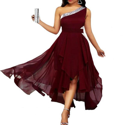 Funki Findz | Dresses | Women's One Shoulder Chic Party Dress