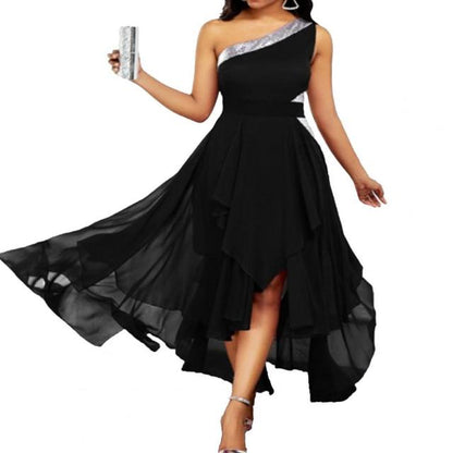 Funki Findz | Dresses | Women's One Shoulder Chic Party Dress