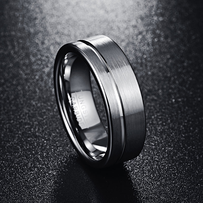 Funki Findz | Rings | Men's Women's Grooved Tungsten Rings