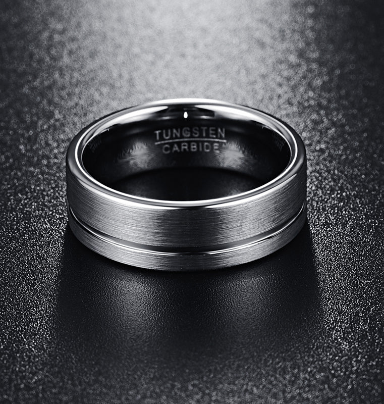 Funki Findz | Rings | Men's Women's Grooved Tungsten Rings