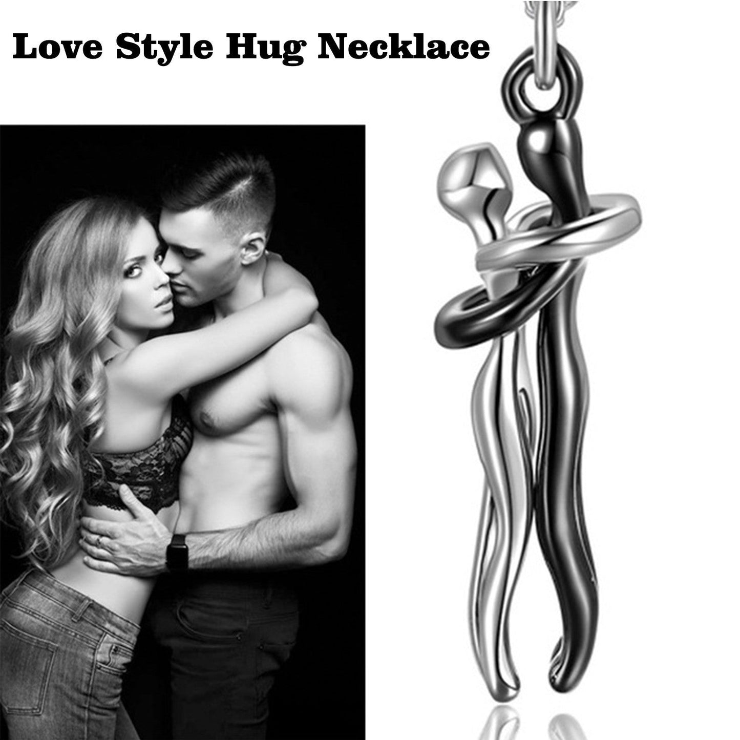 Funki Findz | Necklaces | Hugging Couple Necklace | Large