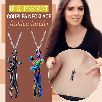 Funki Findz | Necklaces | Unisex Lovers Embrace Hug Necklace