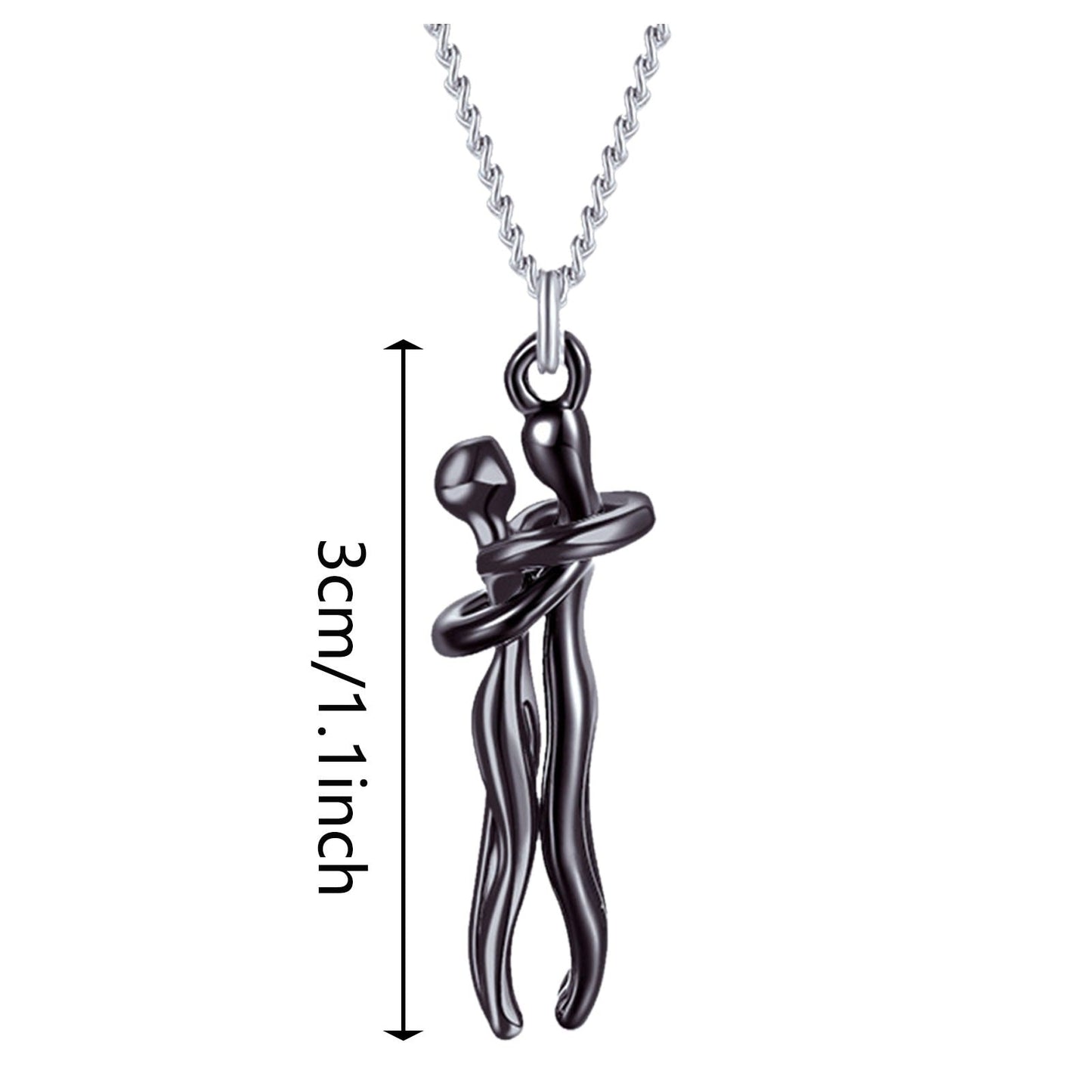 Funki Findz | Necklaces | Unisex Lovers Embrace Hug Necklace