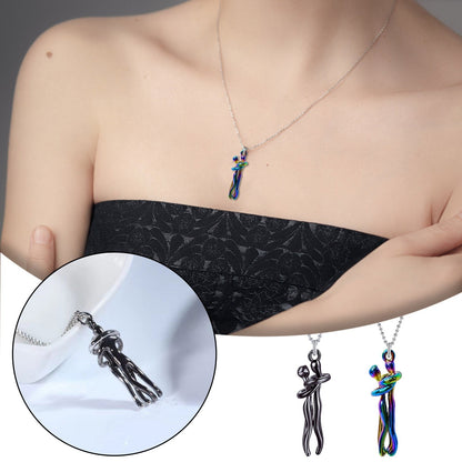 Funki Findz | Necklaces | Unisex Lovers Embrace Hug Necklace