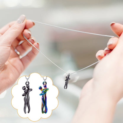 Funki Findz | Necklaces | Unisex Lovers Embrace Hug Necklace