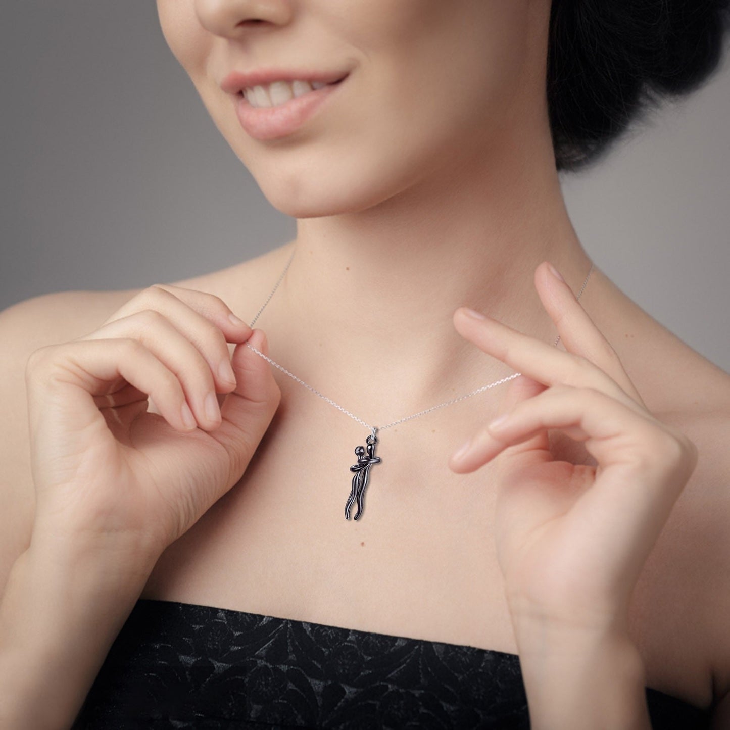 Funki Findz | Necklaces | Unisex Lovers Embrace Hug Necklace