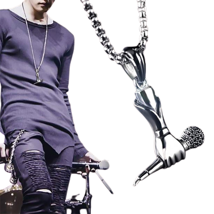 Funki Findz | Necklaces | Unisex Singer Microphone Pendant