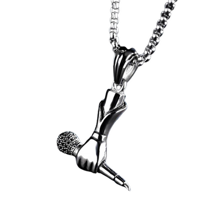 Funki Findz | Necklaces | Unisex Singer Microphone Pendant