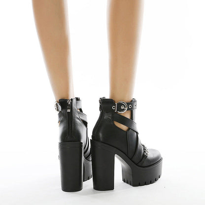 Funki Findz | Shoes | Women's Gothic Chain Link Platform Shoes
