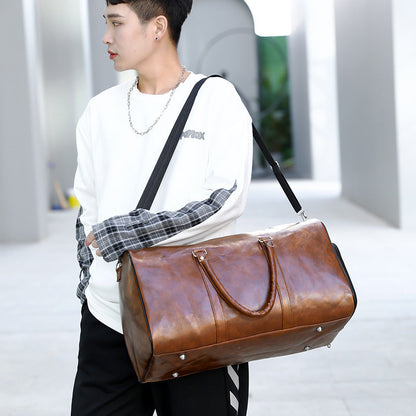 Funki Findz | Bags | Travel Bags | Faux Leather Overnight Bag