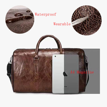 Funki Findz | Bags | Travel Bags | Faux Leather Overnight Bag