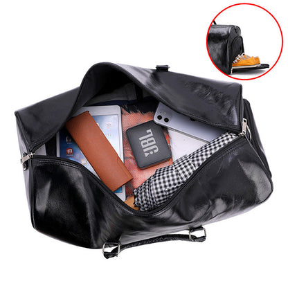 Funki Findz | Bags | Travel Bags | Faux Leather Overnight Bag