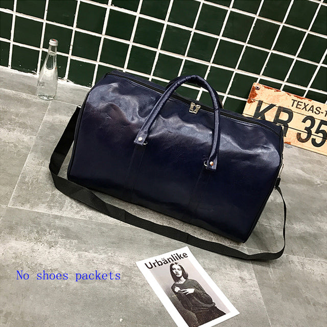 Funki Findz | Bags | Travel Bags | Faux Leather Overnight Bag