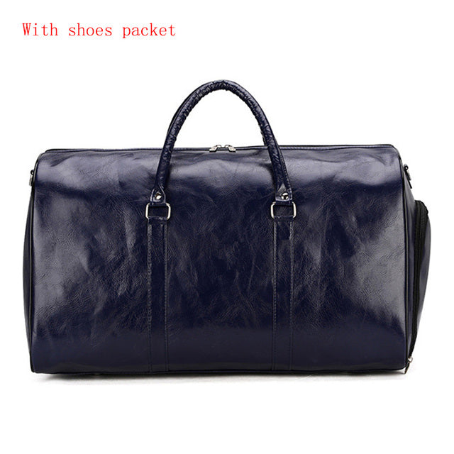 Funki Findz | Bags | Travel Bags | Faux Leather Overnight Bag