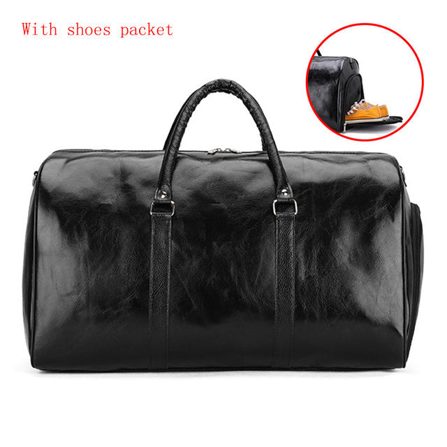 Funki Findz | Bags | Travel Bags | Faux Leather Overnight Bag