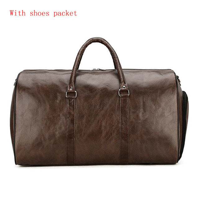 Funki Findz | Bags | Travel Bags | Faux Leather Overnight Bag