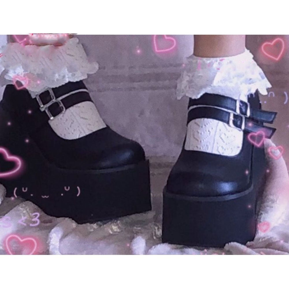 Funki Findz | Shoes | Women's Platform Wedge High Mary Janes