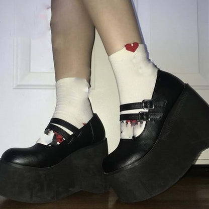Funki Findz | Shoes | Women's Platform Wedge High Mary Janes