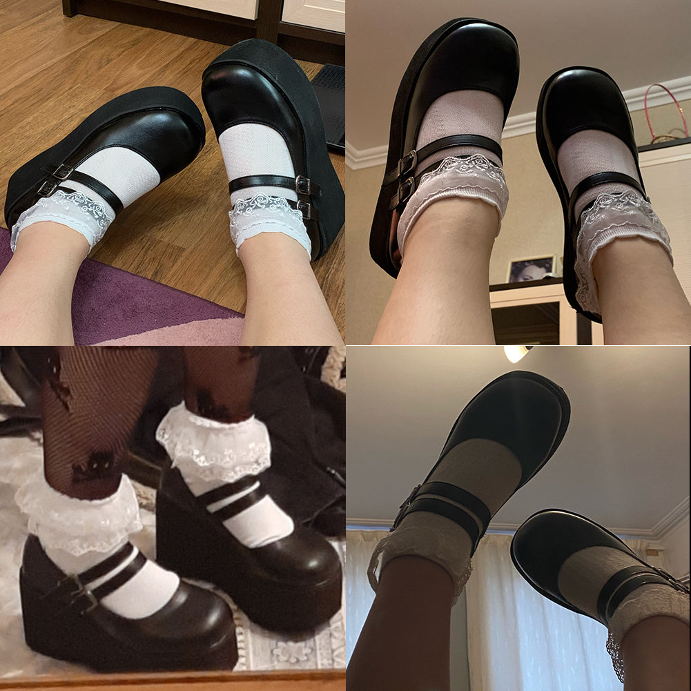 Funki Findz | Shoes | Women's Platform Wedge High Mary Janes