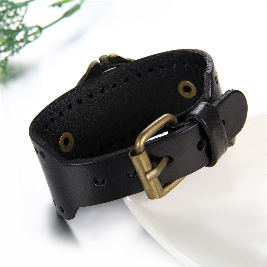 Funki Findz | Watches | Men's Steampunk Goth Style Wide Watch