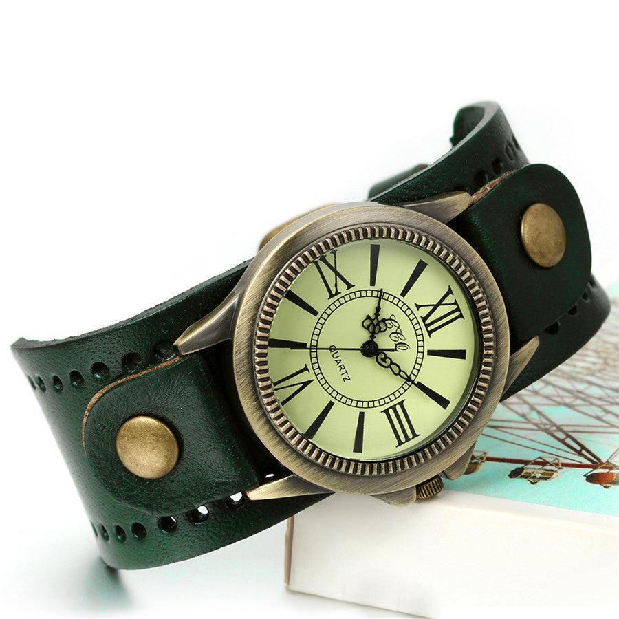 Funki Findz | Watches | Men's Steampunk Goth Style Wide Watch