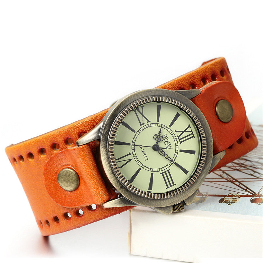 Funki Findz | Watches | Men's Steampunk Goth Style Wide Watch