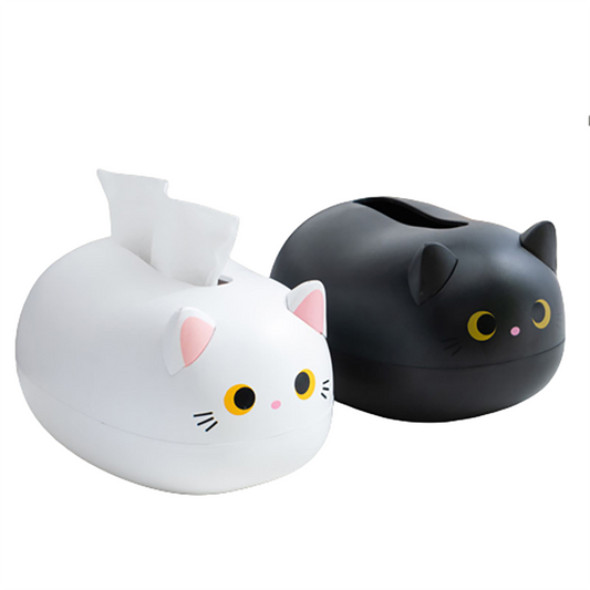 Funki Findz | Tissue Box Cover | Cute Cat Tissue Napkin Cover
