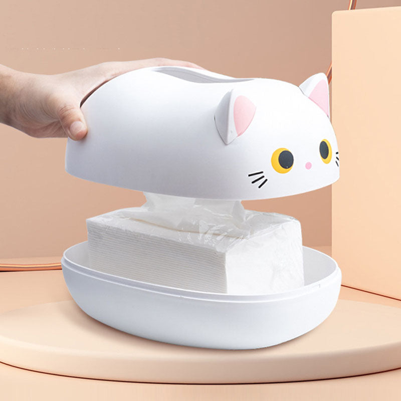 Funki Findz | Tissue Box Cover | Cute Cat Tissue Napkin Cover
