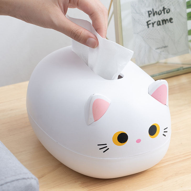 Funki Findz | Tissue Box Cover | Cute Cat Tissue Napkin Cover