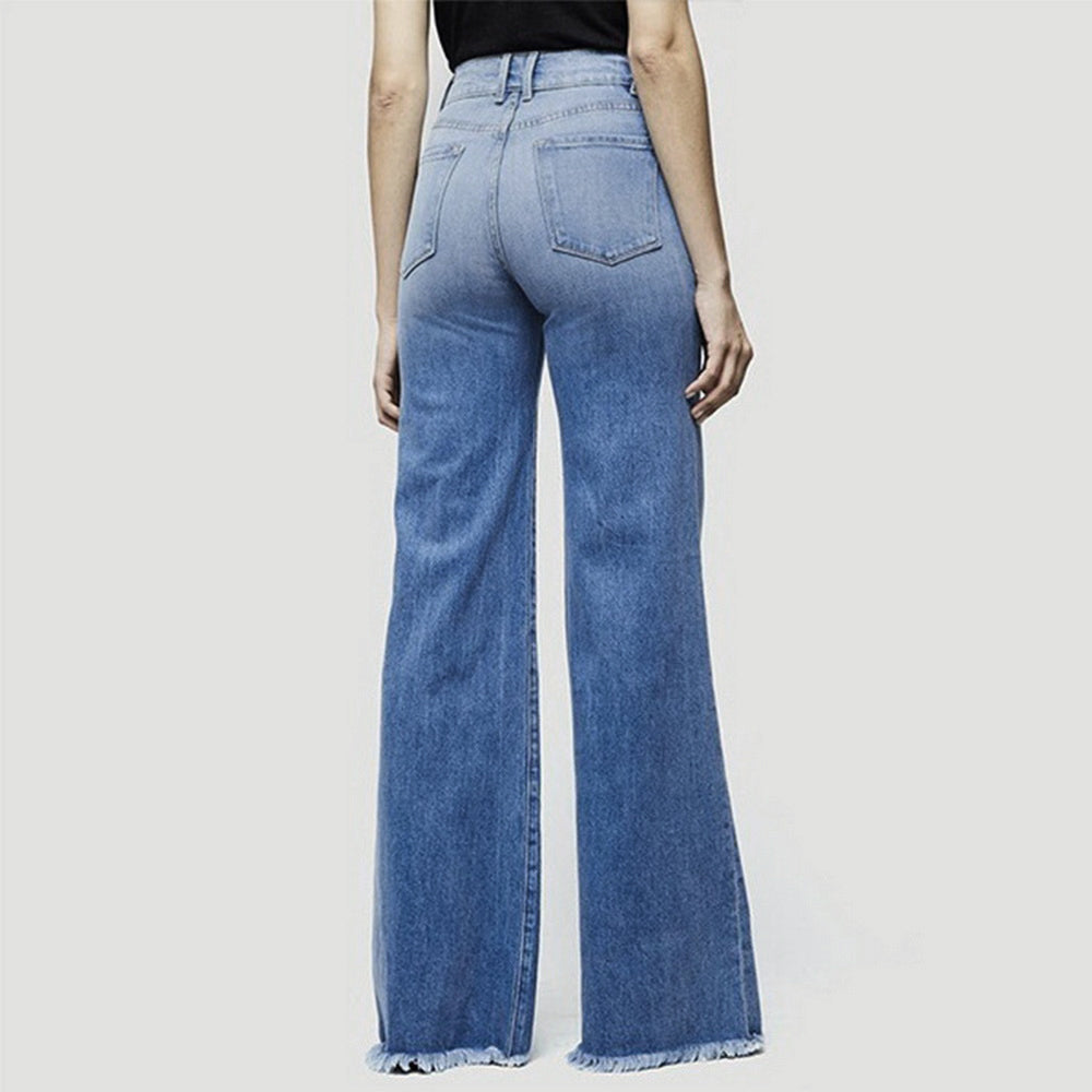 Funki Findz | Pants | Women's Flared Wide Leg Mom Jeans