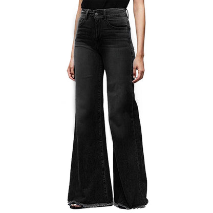 Funki Findz | Pants | Women's Flared Wide Leg Mom Jeans