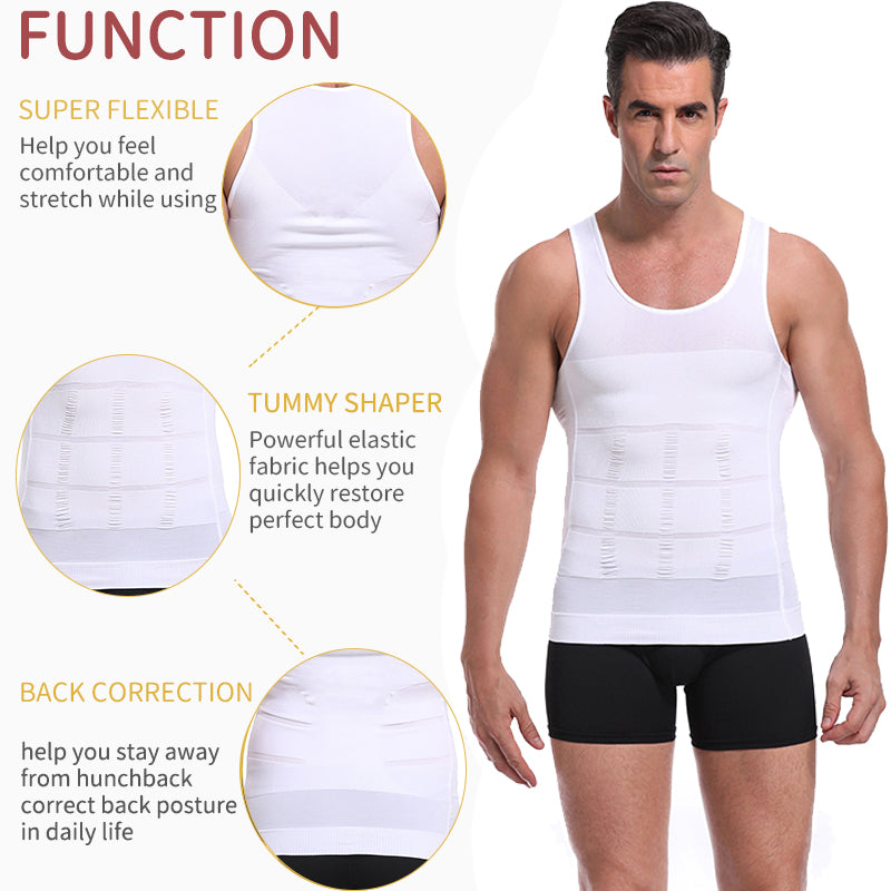 Funki Findz | Shapewear | Men Gynecomastia Compression Shirt