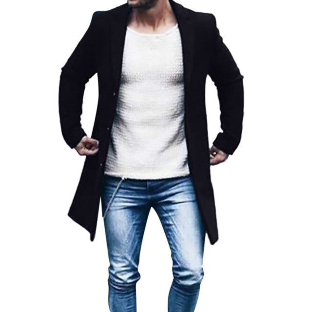 Funki Findz | Jackets | Men's Slim Fit Mid-Length Casual Jacket
