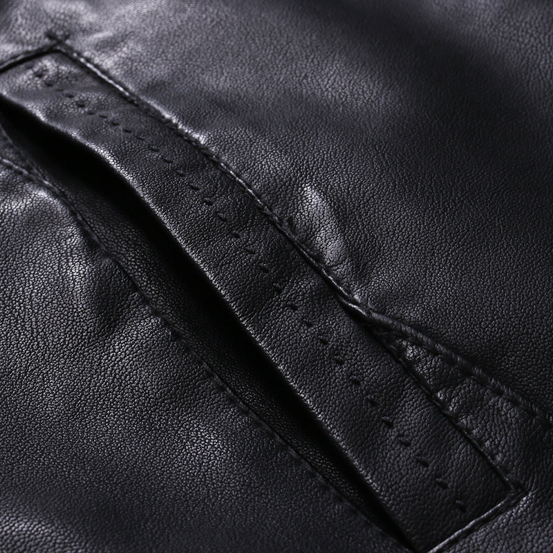 Funki Findz | Jackets | Men's Faux Leather Hooded Jacket