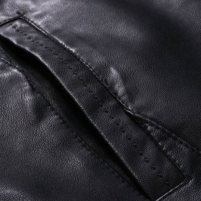 Funki Findz | Jackets | Men's Faux Leather Hooded Jacket