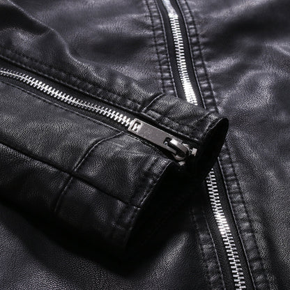 Funki Findz | Jackets | Men's Faux Leather Hooded Jacket