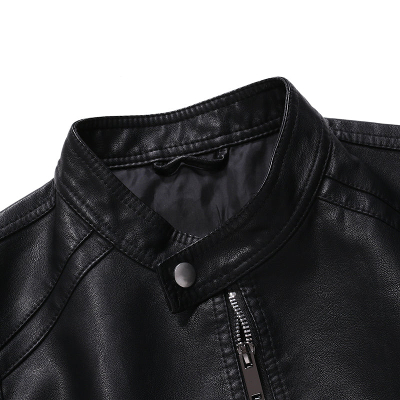Funki Findz | Jackets | Men's Faux Leather Hooded Jacket