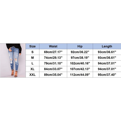 Funki Findz | Pants | Women's High Waist Denim Ripped Jeans