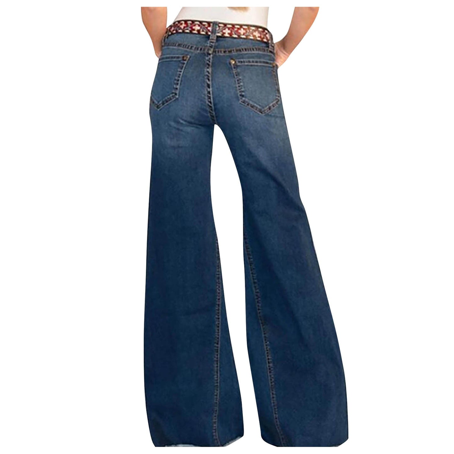 Funki Findz | Pants | Women's High Waist Wide Leg Denim Jeans