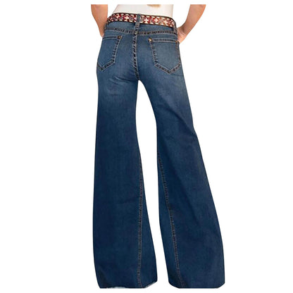 Funki Findz | Pants | Women's High Waist Wide Leg Denim Jeans