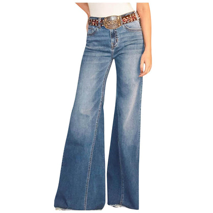 Funki Findz | Pants | Women's High Waist Wide Leg Denim Jeans