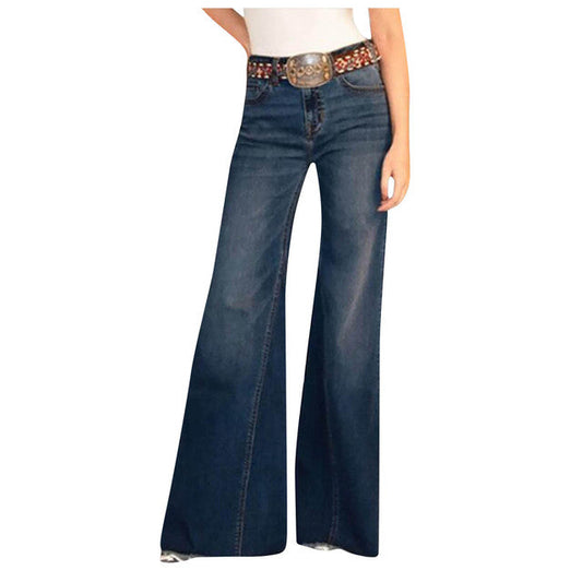 Funki Findz | Pants | Women's High Waist Wide Leg Denim Jeans